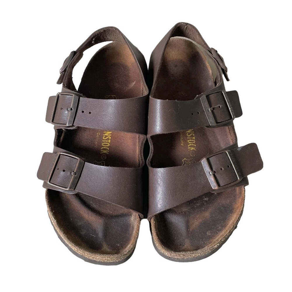 Birkenstock Brown Leather Milano Sandals (EU 38)